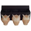 014 0139 Aromatherapy Candles Gold Set 3